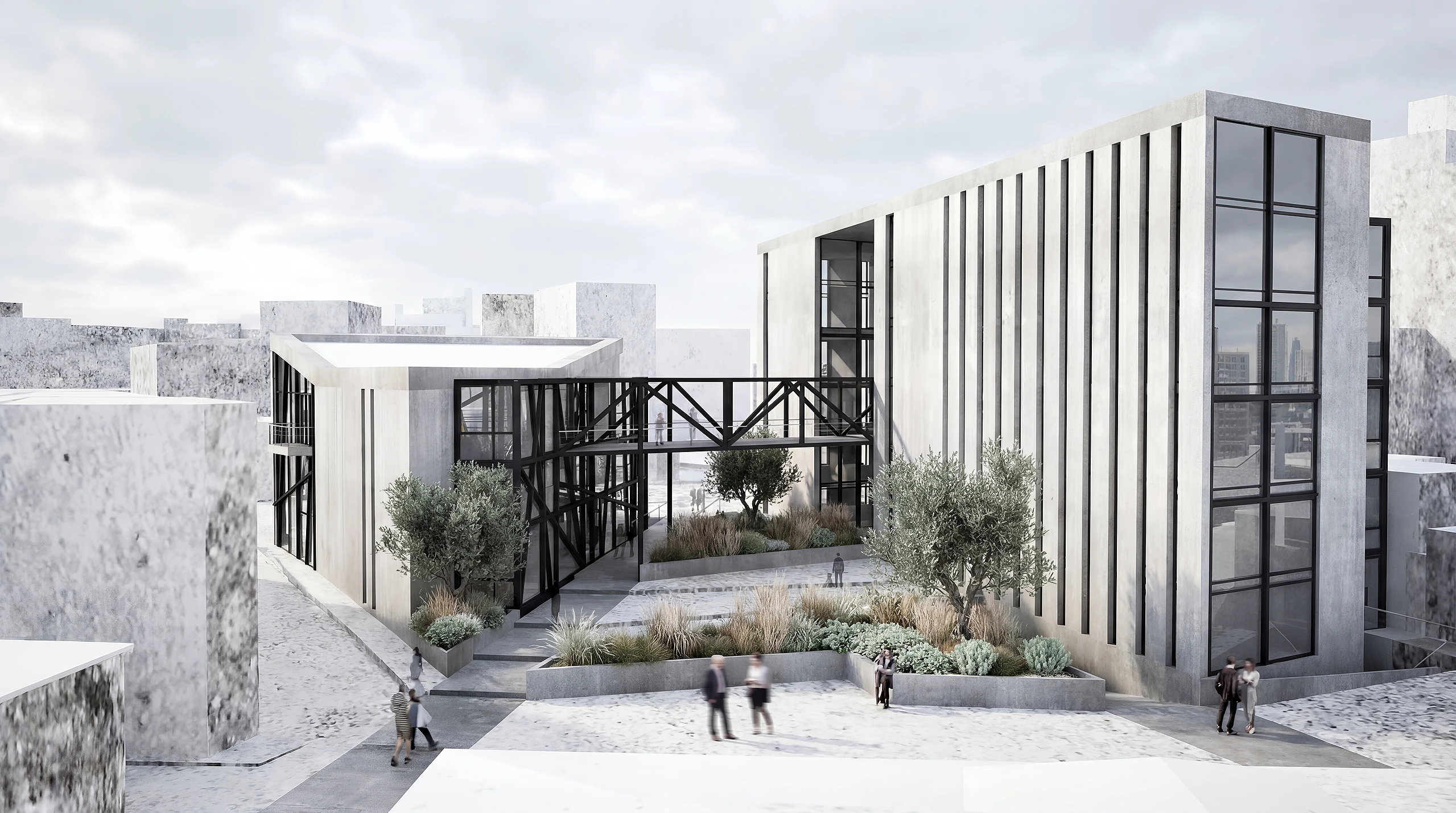 Distrito AXIS / Urban & workplace, Urban structure and strategy